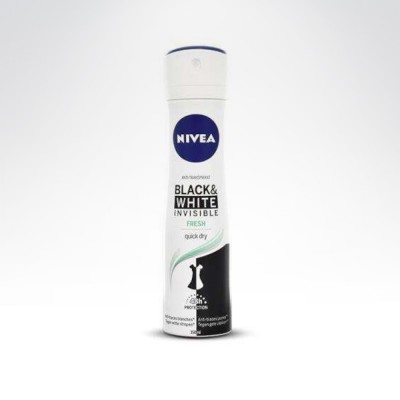 Nivea 150ml damski antyperspirant spray black&white fresh