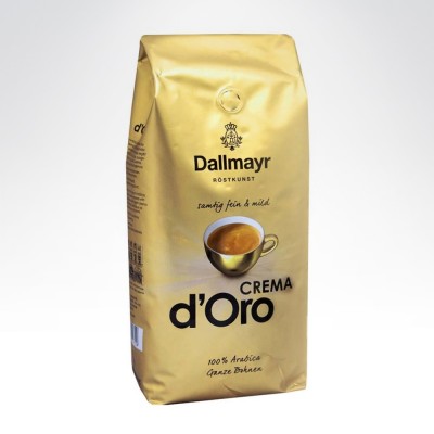 Dallmayr 1kg kawa ziarnista Crema d'Oro MILD złota