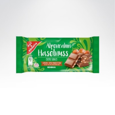 Gut&Gunstig 100g czekolada mleczna z kawaÅ‚kami orzechÃ³w