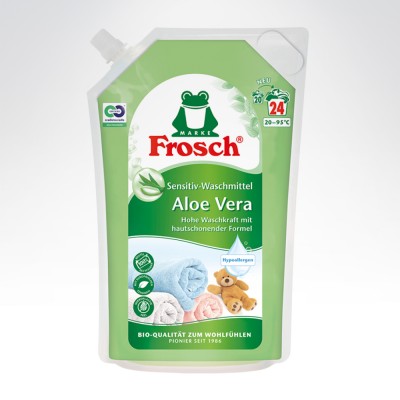 Frosch 24 prania - 1,8L Å¼el sensitiv Aloe Vera
