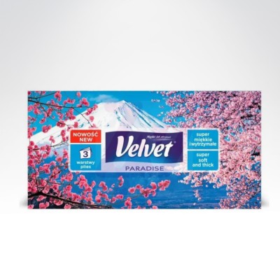Velvet Paradise 120szt chusteczki higieniczne karton