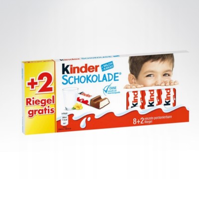Kinder Schokolade 8+2 gratis 125g